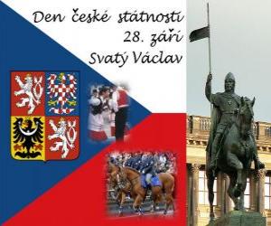 Puzzle Τσεχική Εθνική Ημέρα. 28 Σεπτεμβρίου, του Αγίου Wenceslas, προστάτη της Δημοκρατίας της Τσεχίας
